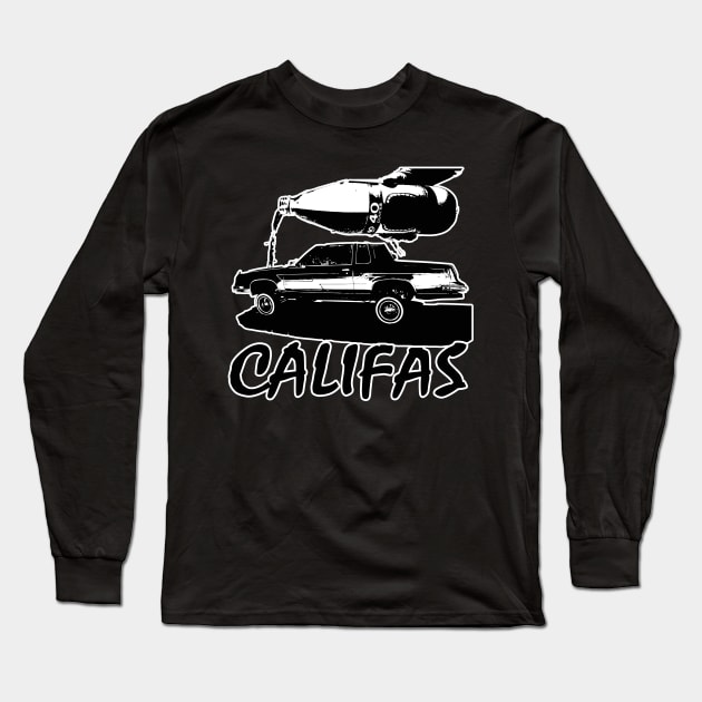 Califas OG Design 40 ounces Yeb1 Art Long Sleeve T-Shirt by TijuanaArt